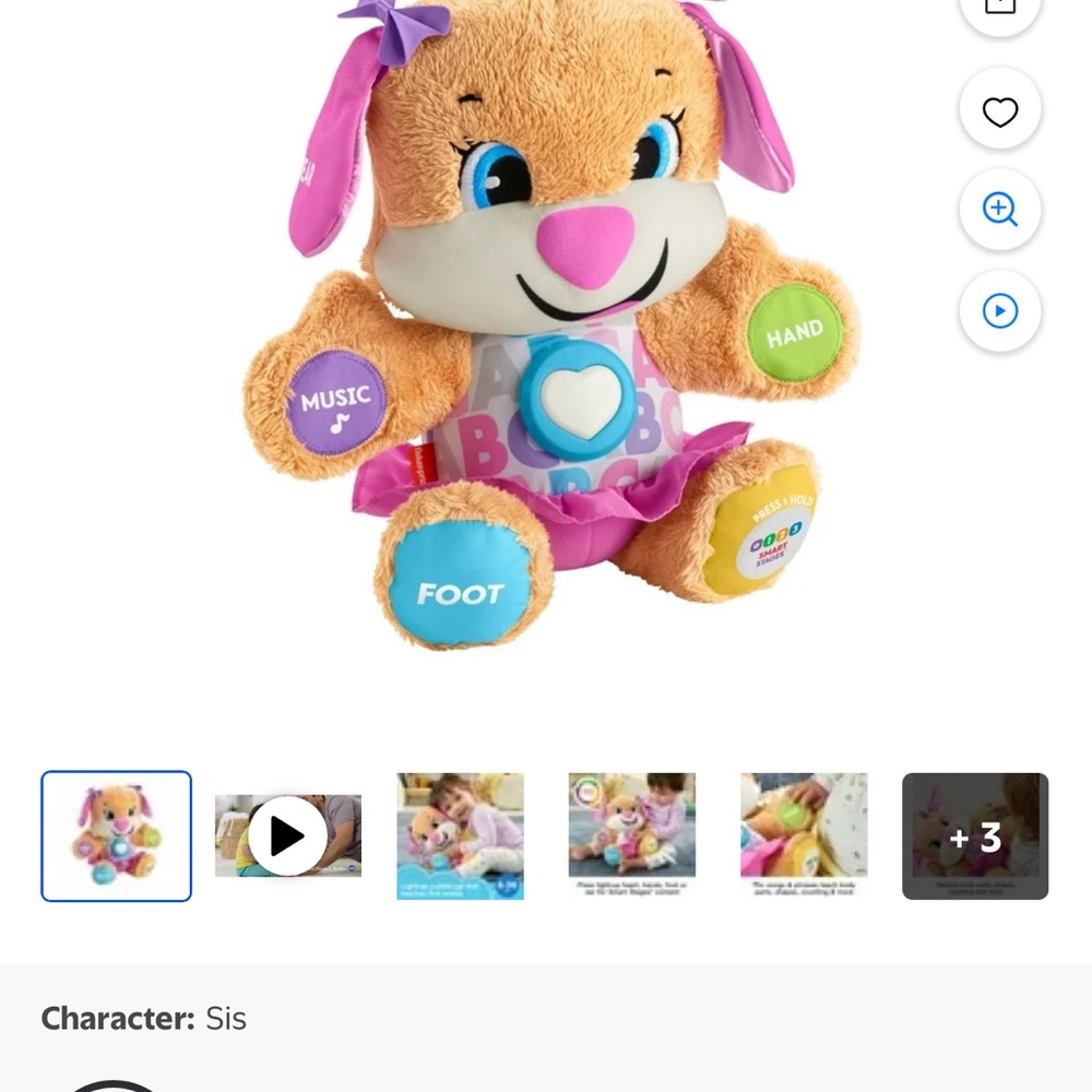 Interactive Plush Puppy Toy with Music and Learning Features